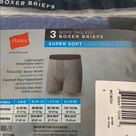 Hanes Boys Boxer Briefs - Picture 7 of 9